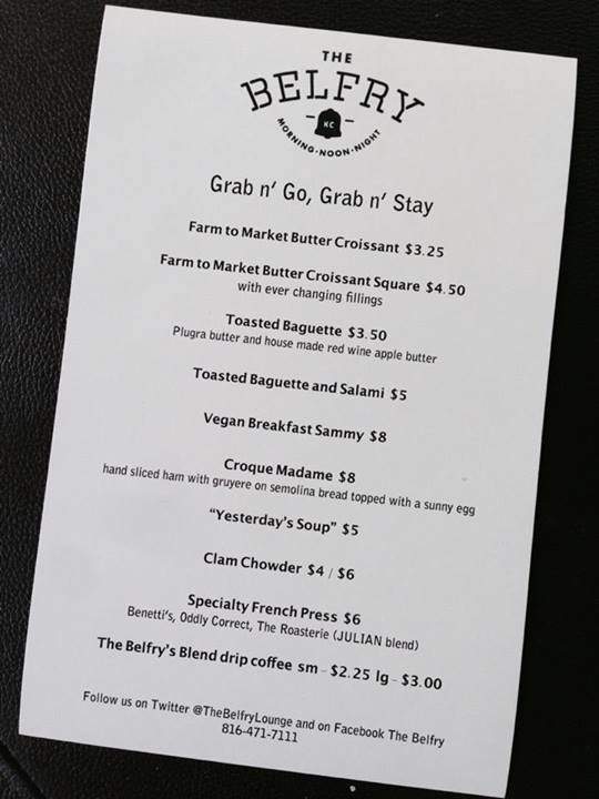 The Belfry - Kansas City, MO menu_pic