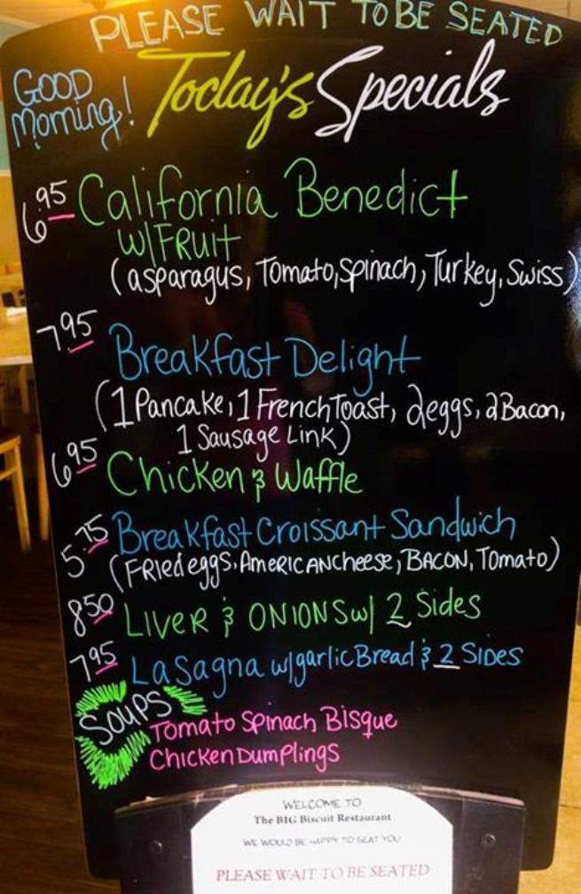 The Big Biscuit - Cocoa Beach, FL menu_pic