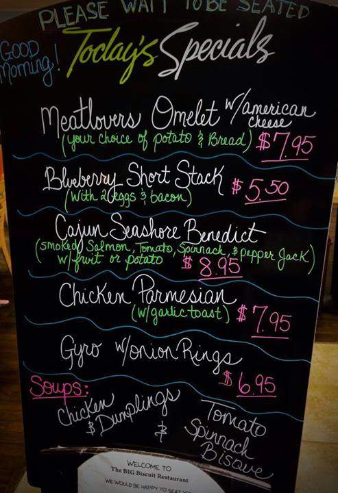 The Big Biscuit - Cocoa Beach, FL menu_pic
