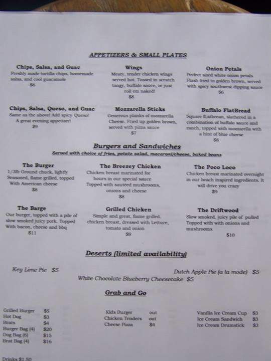 The Breeze - Prospect, KY menu_pic