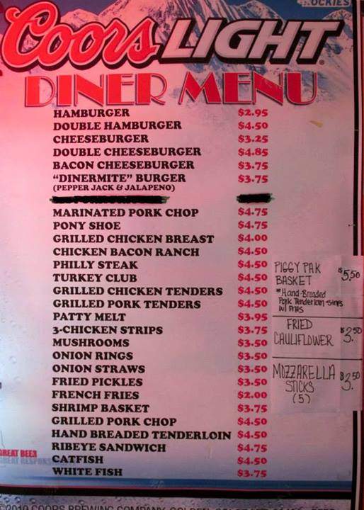 The Diner - Jerseyville, IL menu_pic