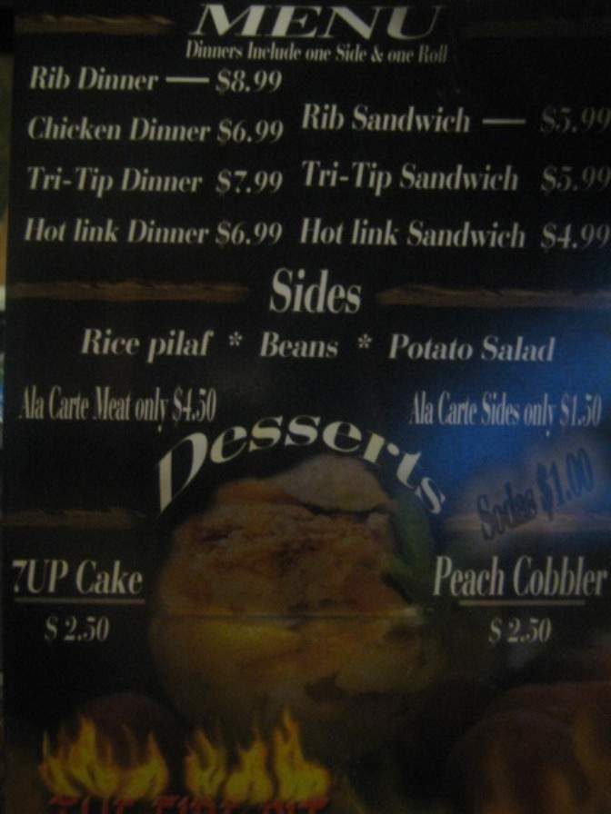 The Fire Pit - Fresno, CA menu_pic