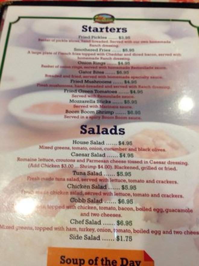The Gathering Table - Chiefland, FL menu_pic