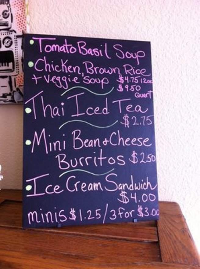 The Ice Box - Carmel, CA menu_pic
