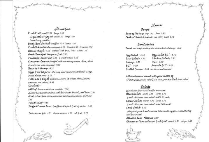 The Lovin' Spoonfull - Sarasota, FL menu_pic