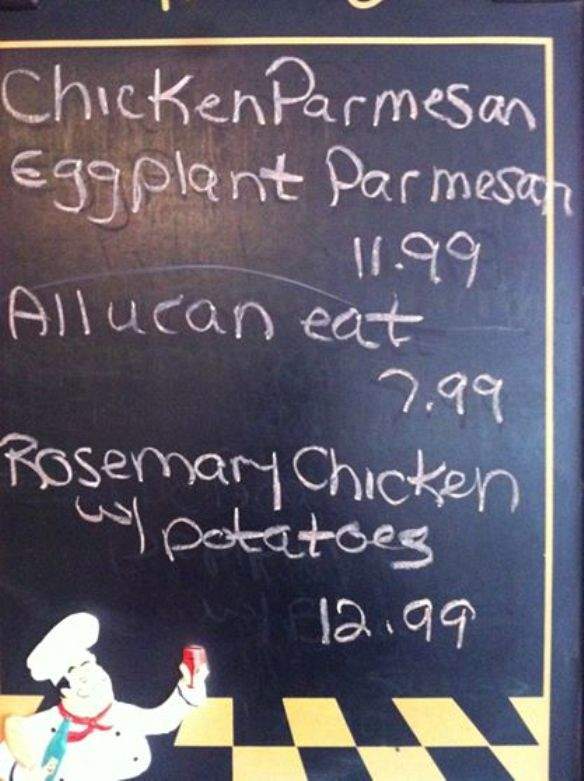 The Pasta House - Garrettsville, OH menu_pic