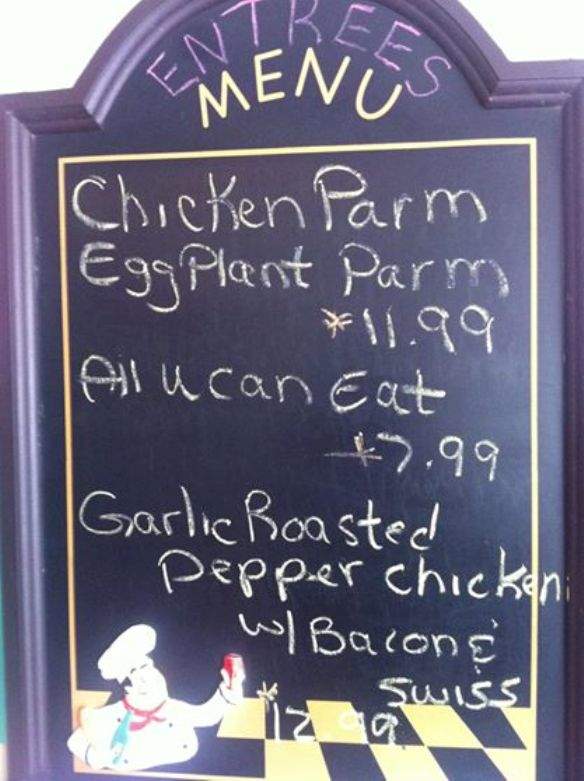 The Pasta House - Garrettsville, OH menu_pic