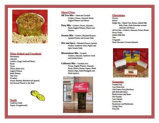 The Peanut Shoppe - Charleston, WV menu_pic