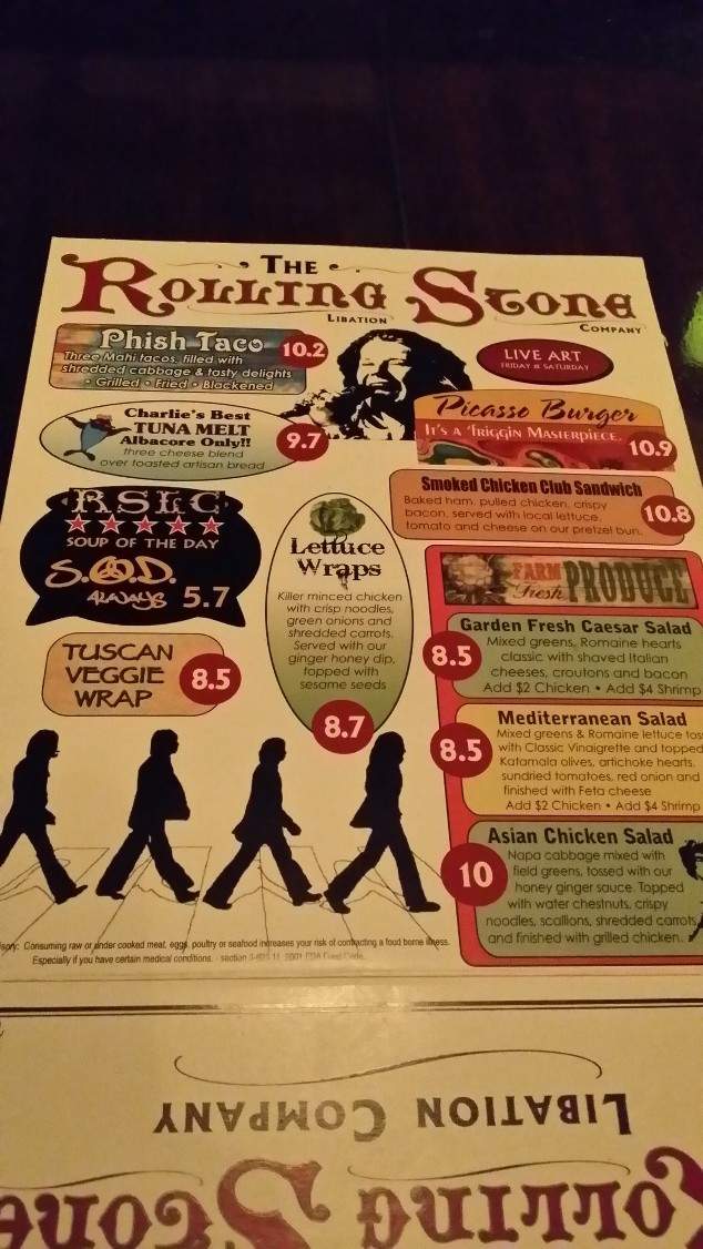 The Rolling Stone Libation Company - Lehigh Acres, FL menu_pic