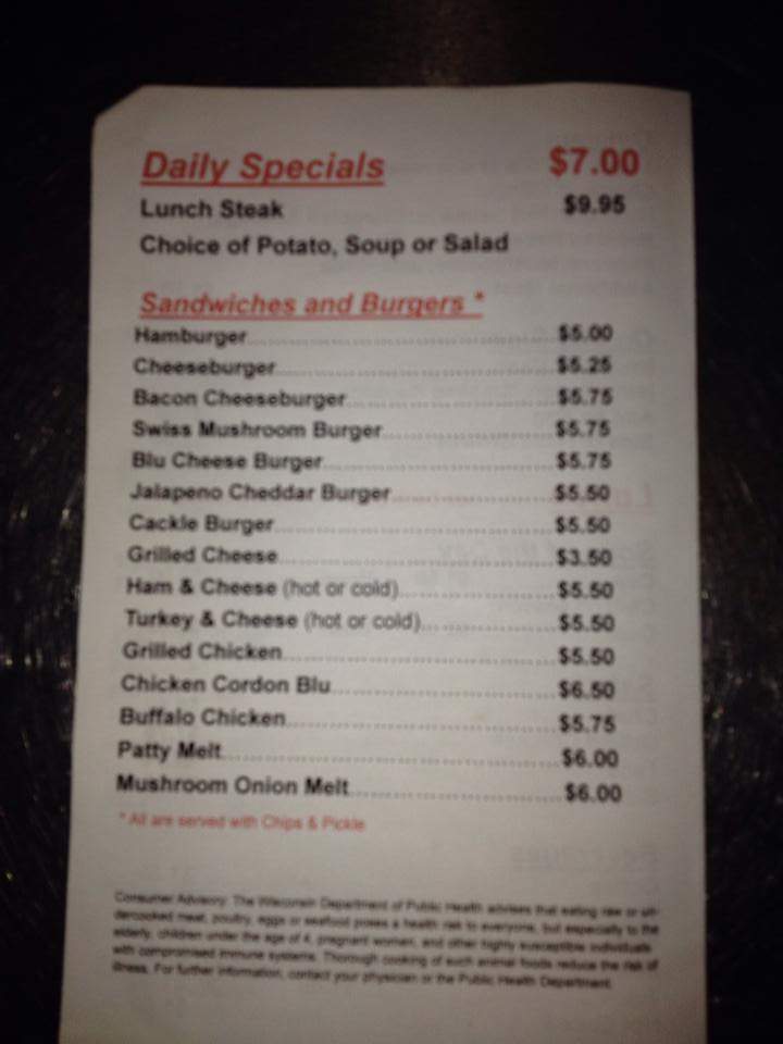 The Rose Den - Stanley, WI menu_pic