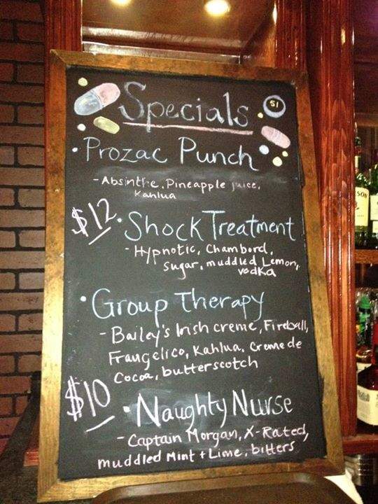Therapy Lounge - Seattle, WA menu_pic