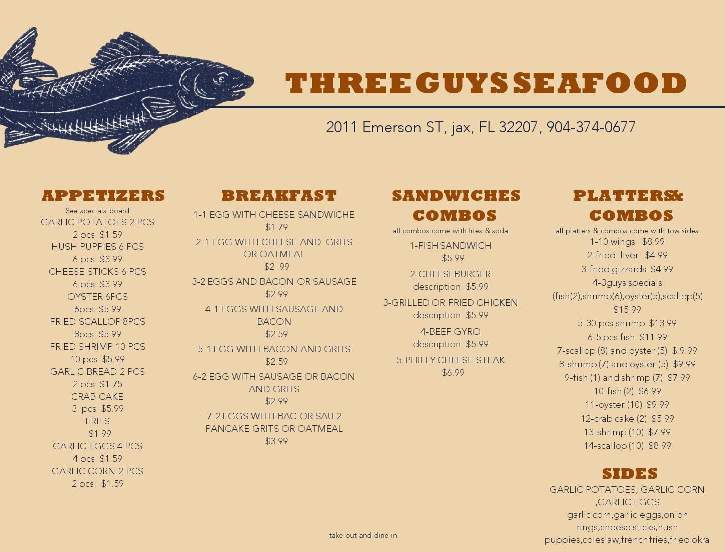 /380233248/Three-Guys-Seafood-Jacksonville-FL - Jacksonville, FL