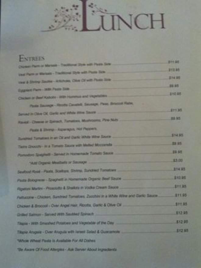 Tietra - Philadelphia, PA menu_pic