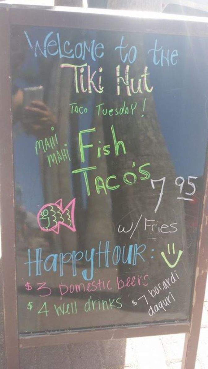 Tiki Hut Pub & Grill - Daytona Beach, FL menu_pic