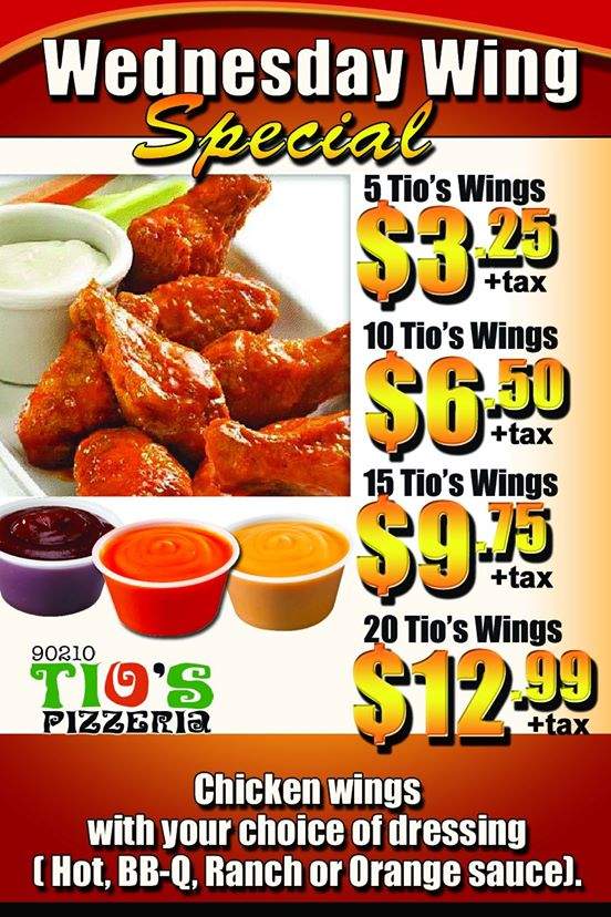 Tio's Pizzeria - Palmdale, CA menu_pic