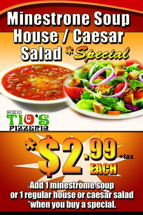 Tio's Pizzeria - Palmdale, CA menu_pic