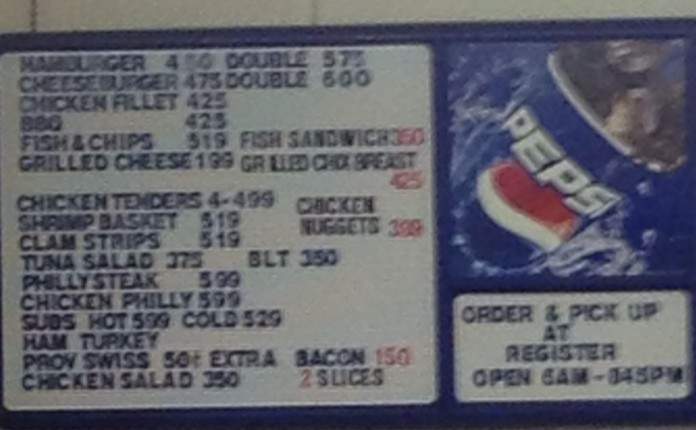 TJ's Gas & Grill - Kill Devil Hills, NC menu_pic