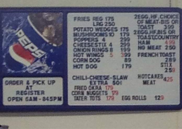 TJ's Gas & Grill - Kill Devil Hills, NC menu_pic