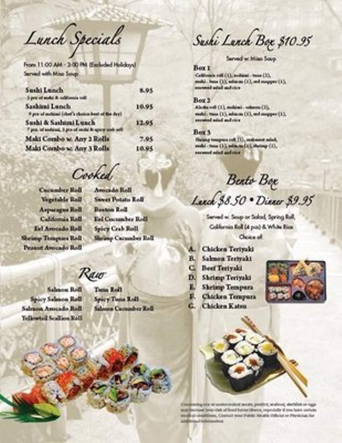 Toko Japanese Steak House - Streetsboro, OH menu_pic