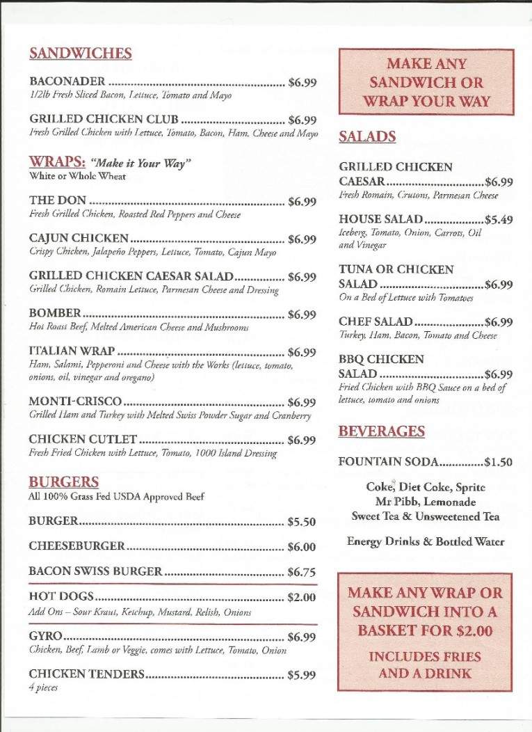TouchDowns wings n things - Irmo, SC menu_pic