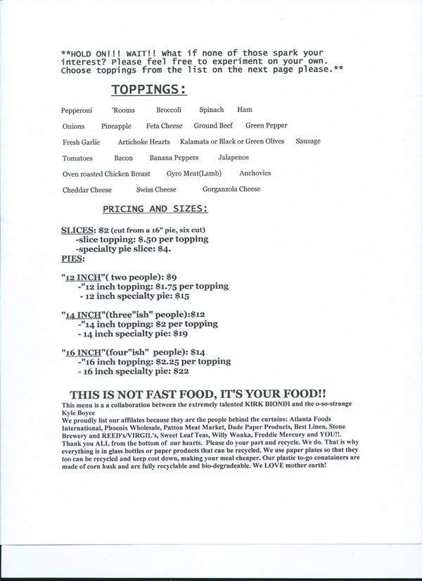 TPS Pizza - Cumming, GA menu_pic