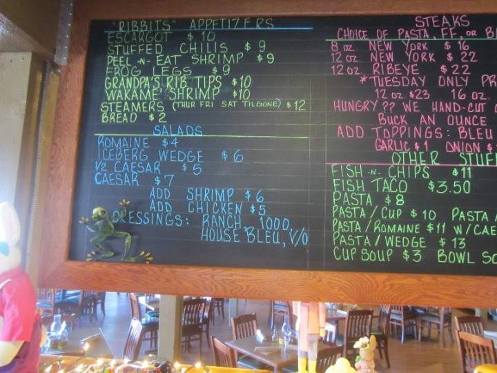 Tree Frog Tavern - Kalispell, MT menu_pic