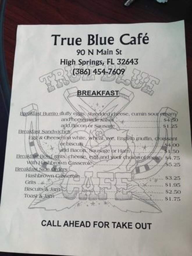 /380234095/True-Blue-Cafe-High-Springs-FL - High Springs, FL