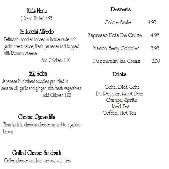 Two Rivers Grill - Garden Valley, ID menu_pic