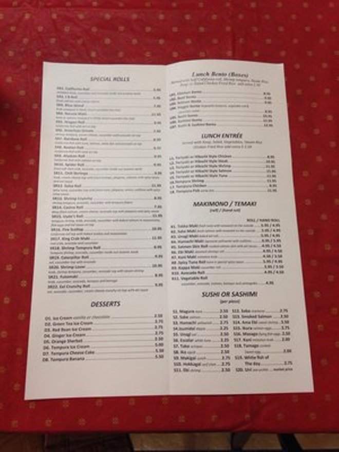 Uyde's Sushi - Port St Lucie, FL menu_pic