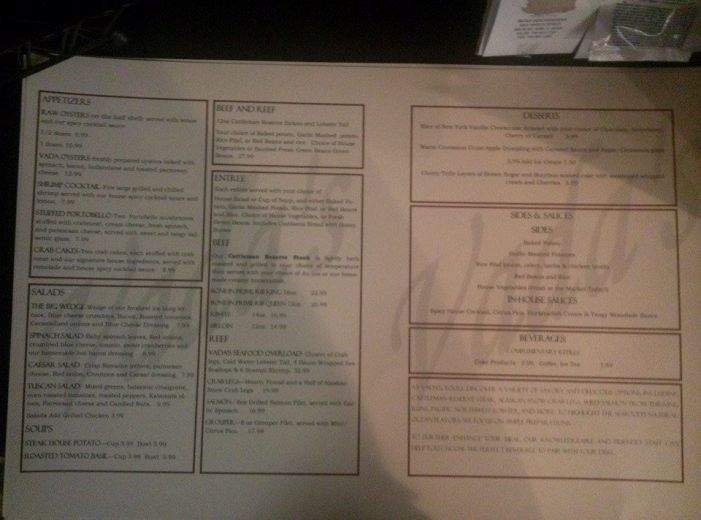 Vada's - Marion, IN menu_pic