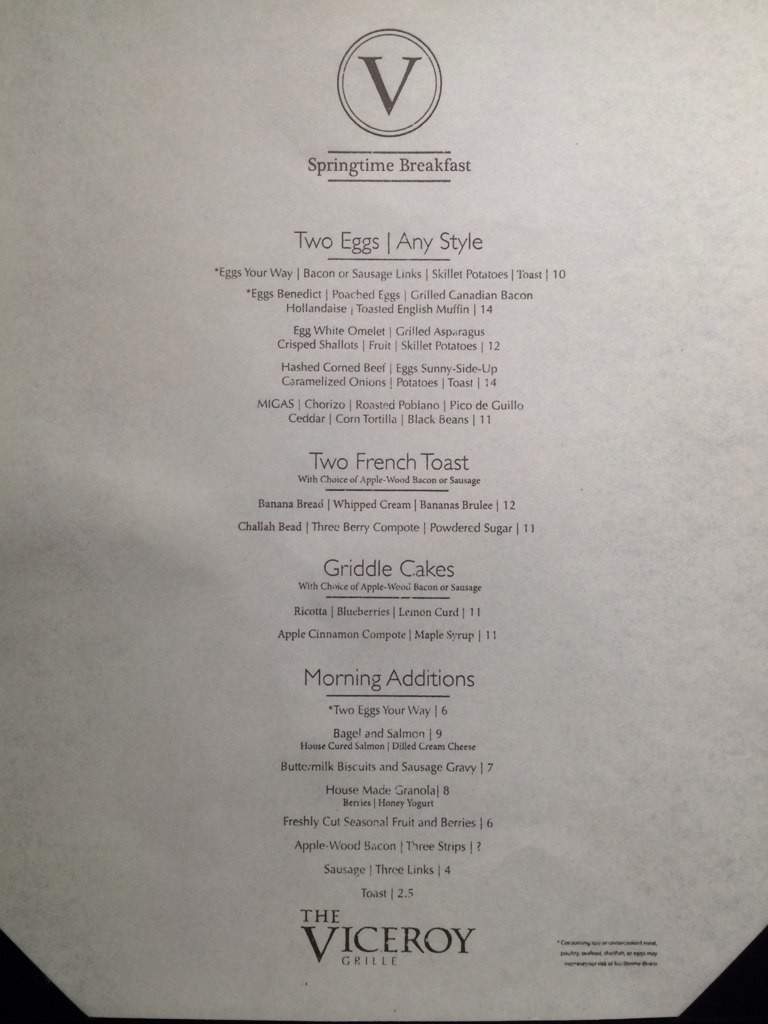 Viceroy Grill - Oklahoma City, OK menu_pic
