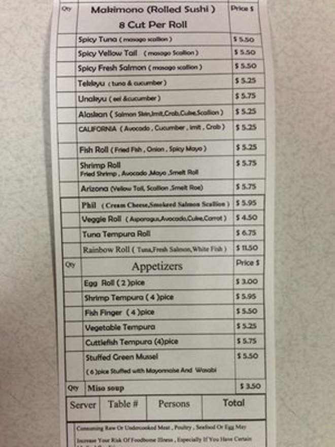 Vietnamese Cuisine & Sushi Bar - Bradenton, FL menu_pic