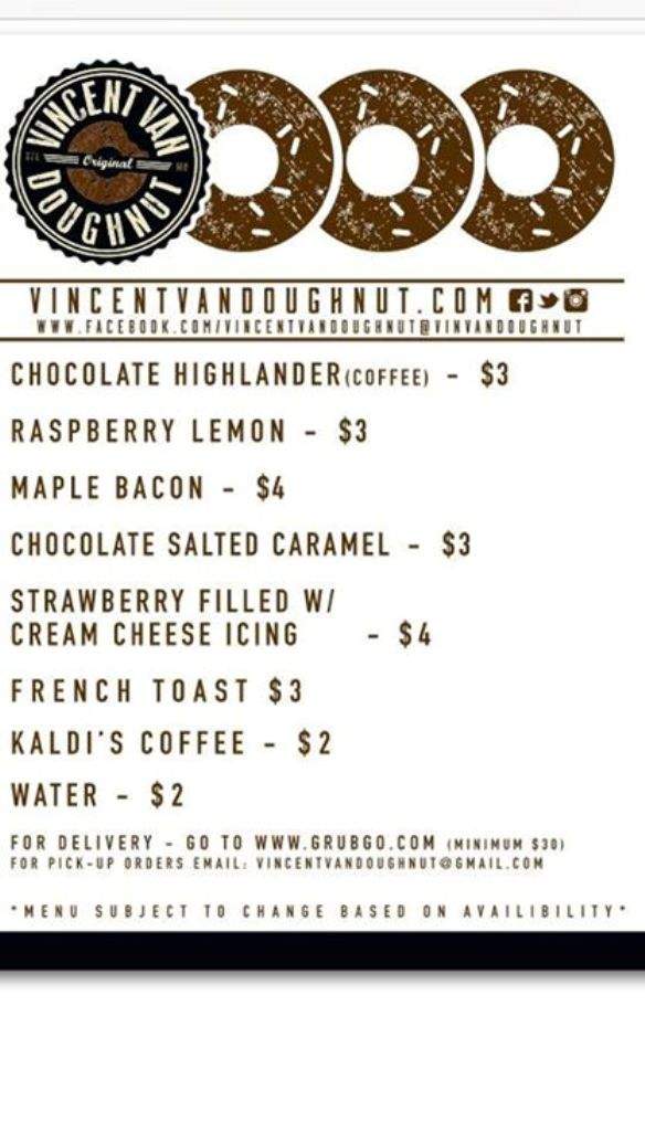 Vincent Van Doughnut - Saint Louis, MO menu_pic