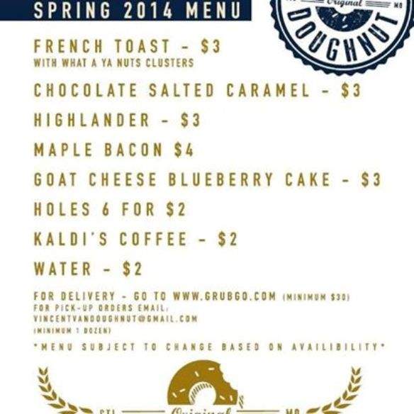 Vincent Van Doughnut - Saint Louis, MO menu_pic