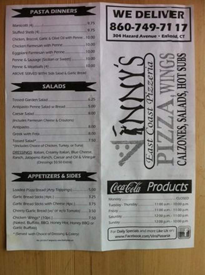 /380235014/Vinnys-Pizza-Enfield-CT - Enfield, CT