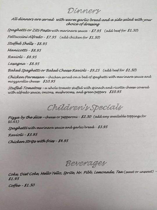 Vito's Italian Ristorante - Kingsport, TN menu_pic