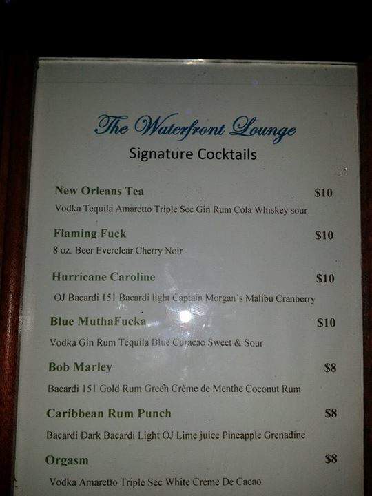 Waterfront Lounge of Selma - Selma, AL menu_pic