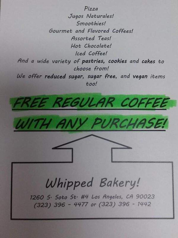 Whipped Bakery - Los Angeles, CA menu_pic