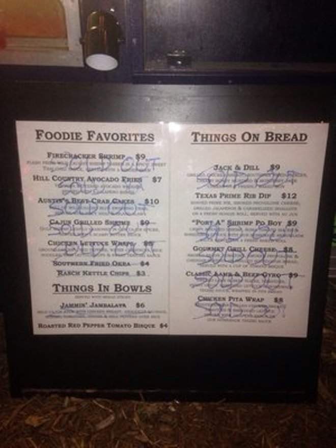 Widespread Daves - Austin, TX menu_pic