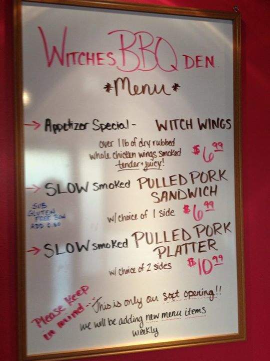 Witches BBQ Den - St Petersburg, FL menu_pic
