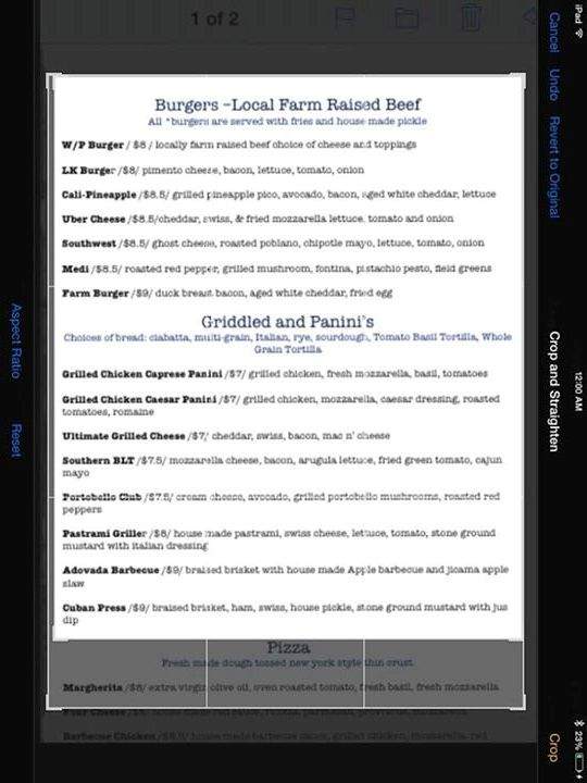 Wooden Pickle - Marion, VA menu_pic