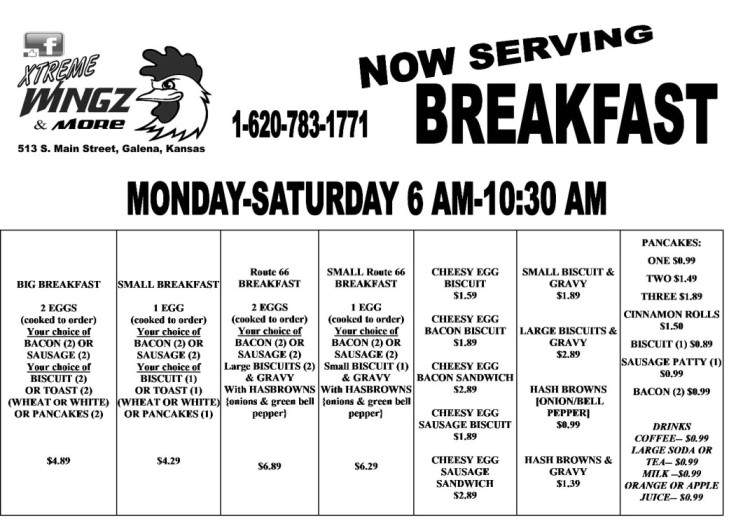 Xtreme Wingz & More - Galena, KS menu_pic