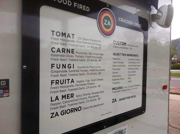 ZA Pizza - Colorado Springs, CO menu_pic