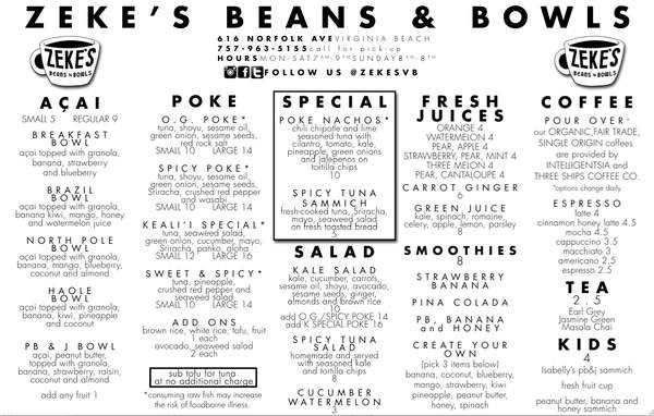 /380236543/Zekes-Beans-and-Bowls-Virginia-Beach-VA - Virginia Beach, VA