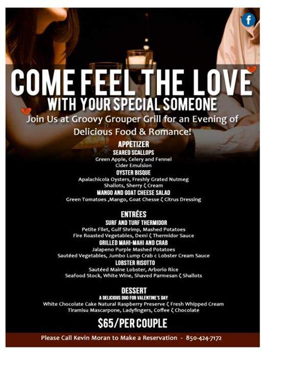 Groovy Grouper Grill - Destin, FL menu_pic