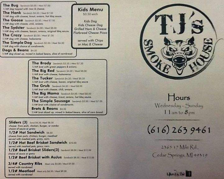 /380198663/TJs-Smokehouse-Cedar-Springs-MI - Cedar Springs, MI