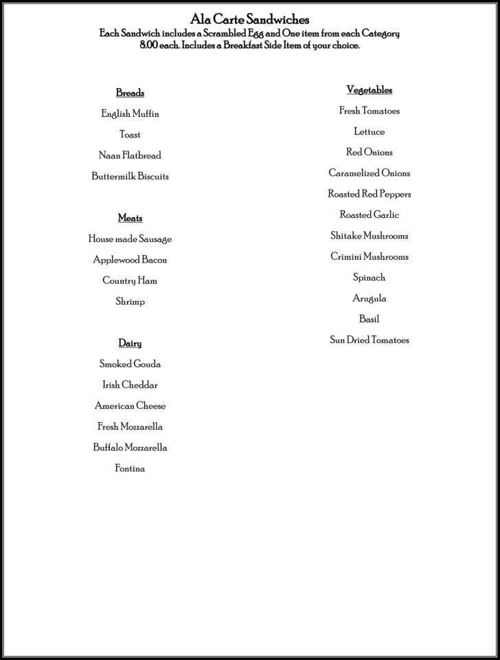 Olde Hickory Station - Hickory, NC menu_pic