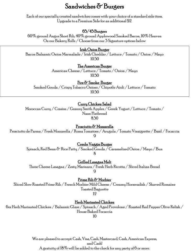 Olde Hickory Station - Hickory, NC menu_pic