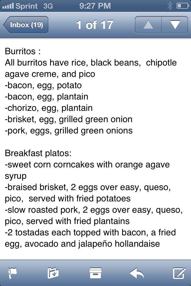 Toro's Tacos & Tequila Bar - Charlottesville, VA menu_pic
