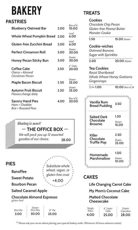 The Roost - Lawrence, KS menu_pic